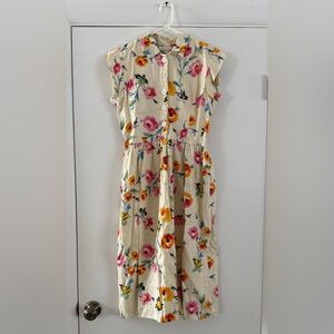 Christy Dawn Cream Floral Midi Dress